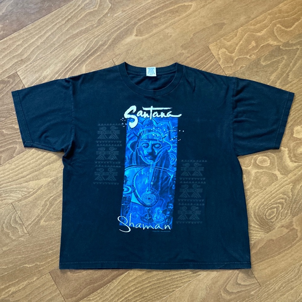 Vintage 2002 Santana Shaman Tour Shirt Size Medium Wide